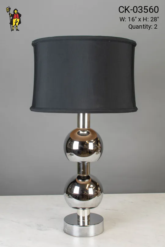 Modern Silver Table Lamp