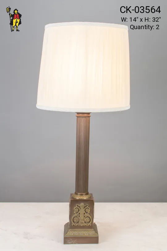 Traditional Collumn Style Table Lamp