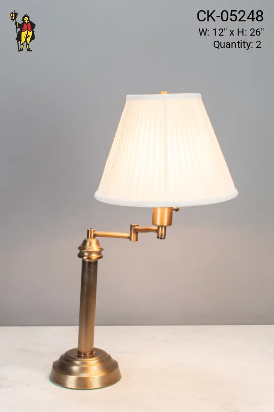 Adjustable Brass Table Lamp