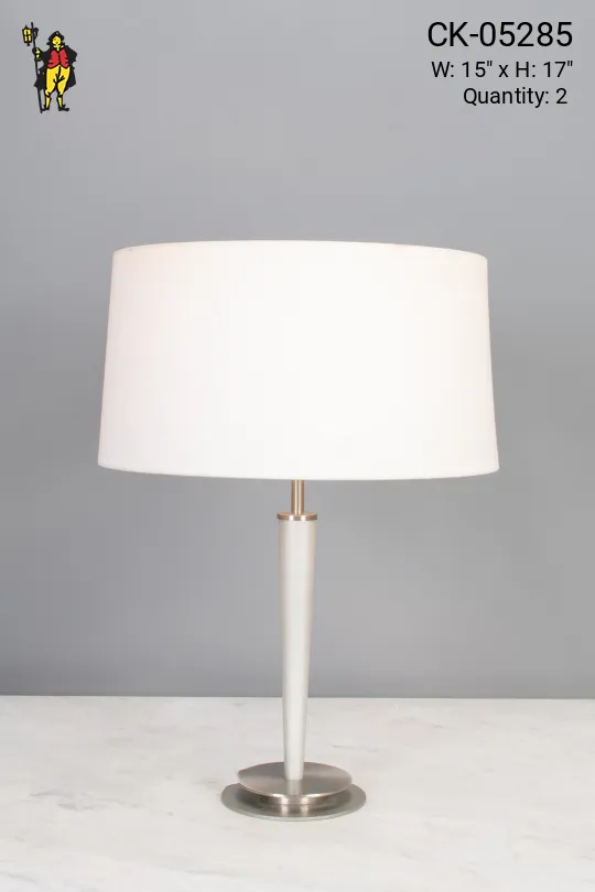 Silver Contemporary Table Lamp