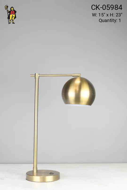 Contemporary Brass Table Lamp