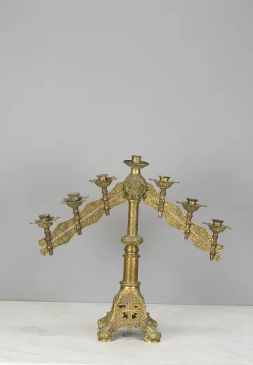 Non Electric Seven Candle Candelabra