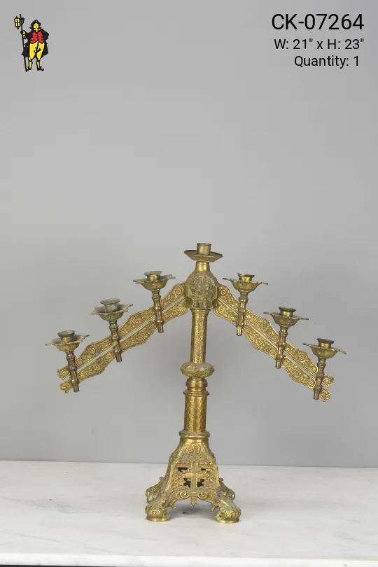 Non Electric Seven Candle Candelabra