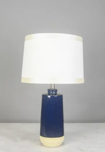Navy Blue Ceramic Table Lamp