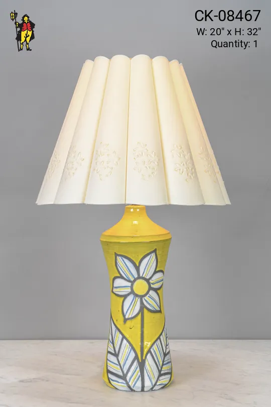 Ceramic Flower Table Lamp