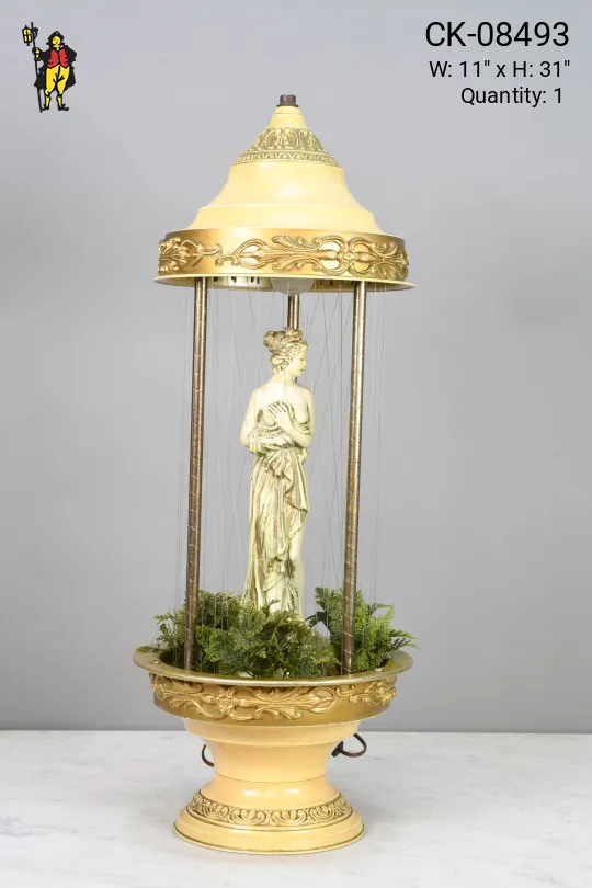 White & Beige Fifties Rain Lamp