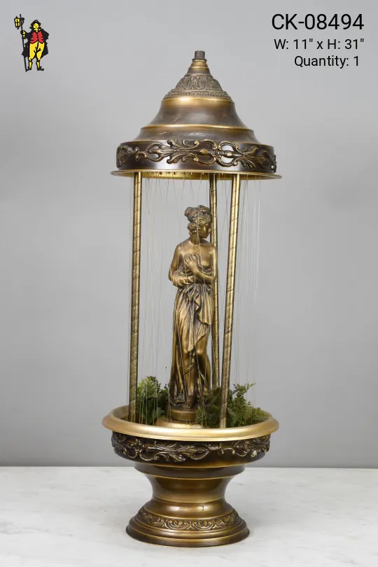Fifties Bronze Rain Lamp