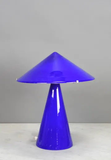 Blue Glass Table Lamp
