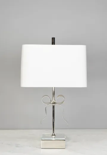 Chrome Ribbon Table Lamp