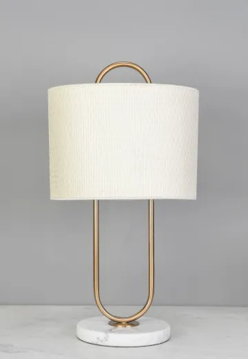 Brass & Marble Table Lamp