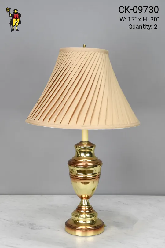 Polished Brass Urn Table Lamp
