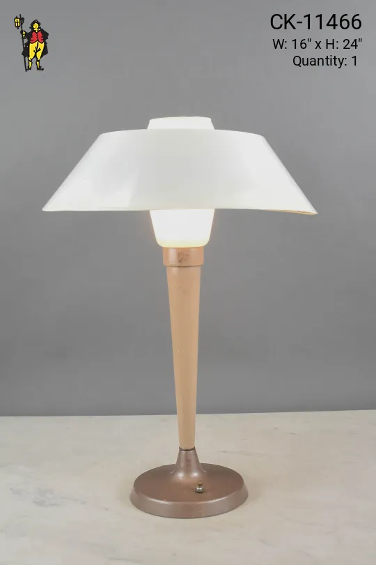 Metal Shaded Mid Century Table Lamp
