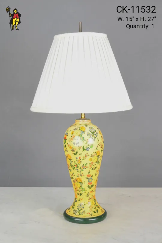 Traditional Floral Table Lamp