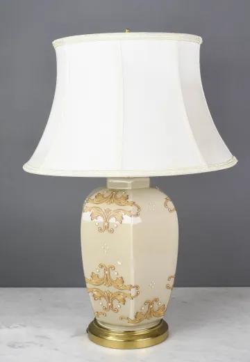 Beige Ceramic Table Lamp