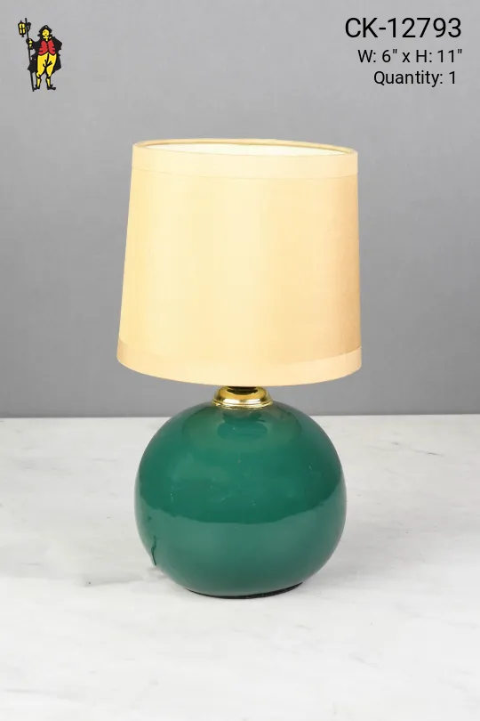 Small Green Table Lamp