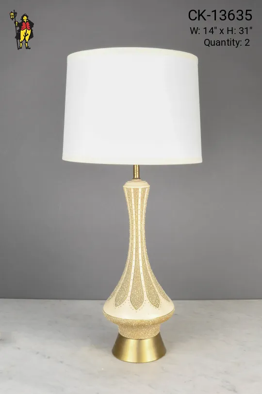 Beige Ceramic Table Lamp