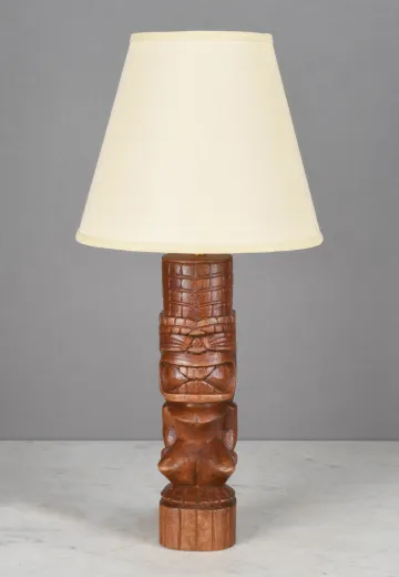 Wooden "Tiki" Table Lamp - Tiki Collection