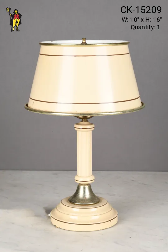 Metal Shaded Traditional Table Lamp