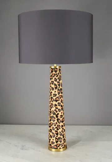 Leopard Print Table Lamp