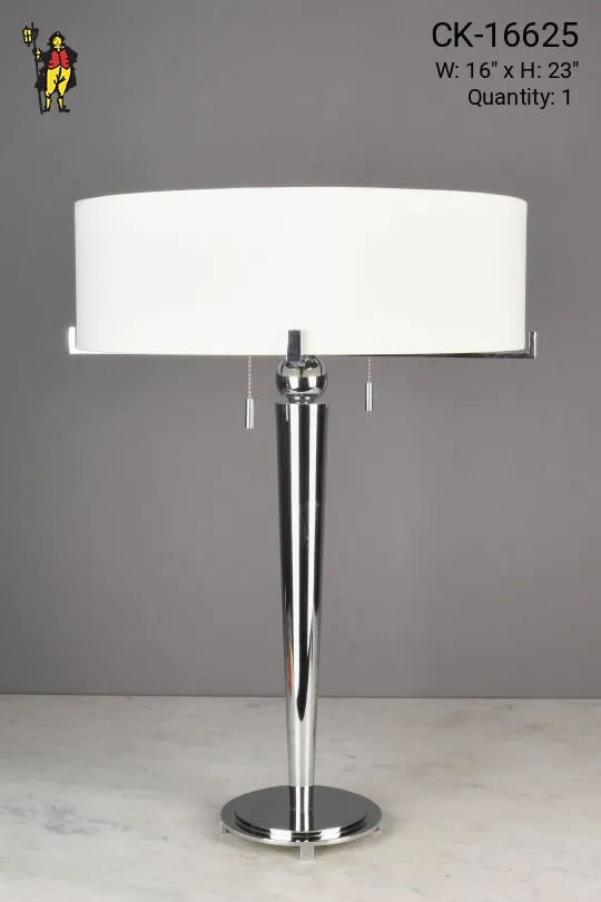 Modern Chrome Table Lamp