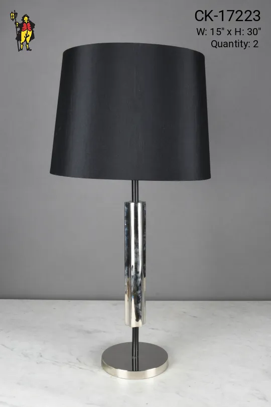Modern Chrome Table Lamp