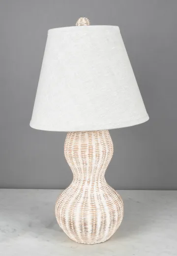 Wicker Table Lamp