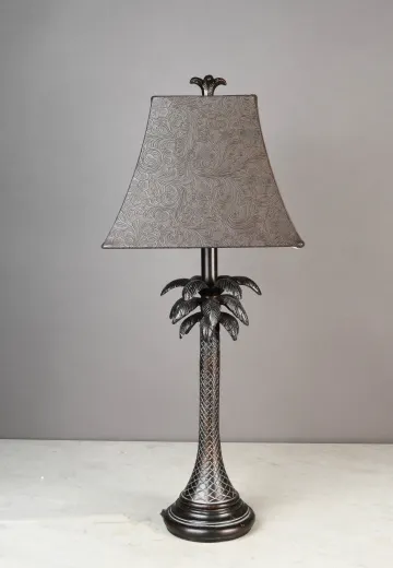 Bronze Palm Tree Table Lamp