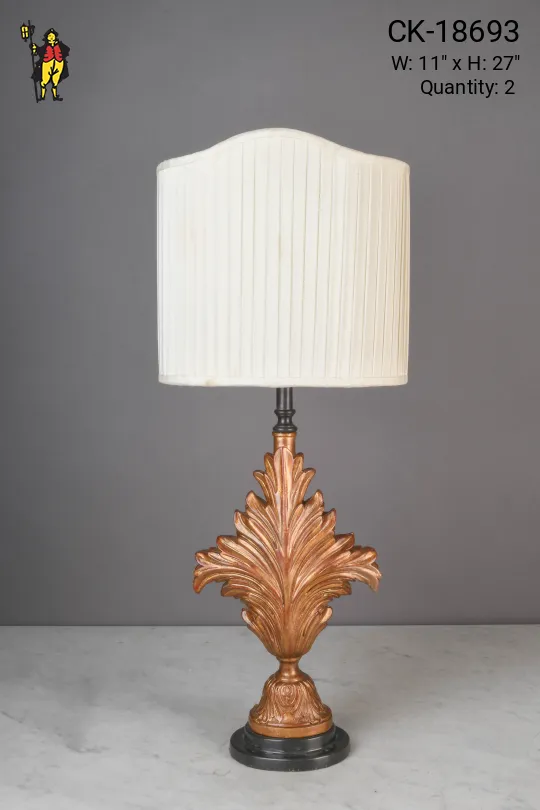 Half Shaded Flemish Table Lamp