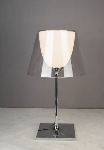 Polished Nickel Modern Table Lamp