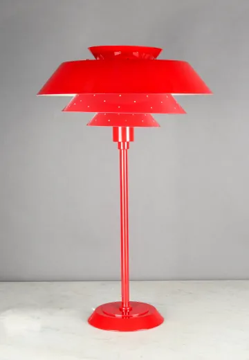 Red Space Age Table Lamp