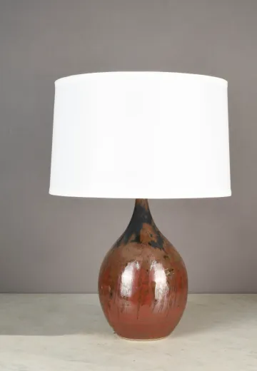 Black & Earth Tone Ceramic Table Lamp (S)