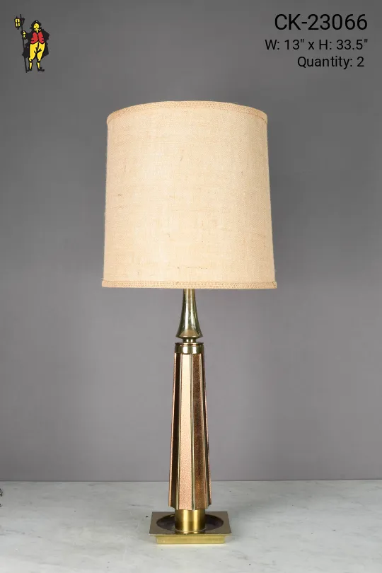 Mid Century Multi Finish Table Lamp