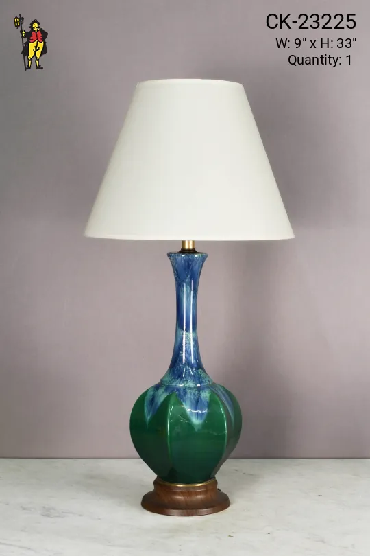 Green & Blue Abstract Table Lamp