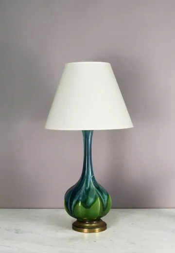 Green & Blue Abstract Table Lamp