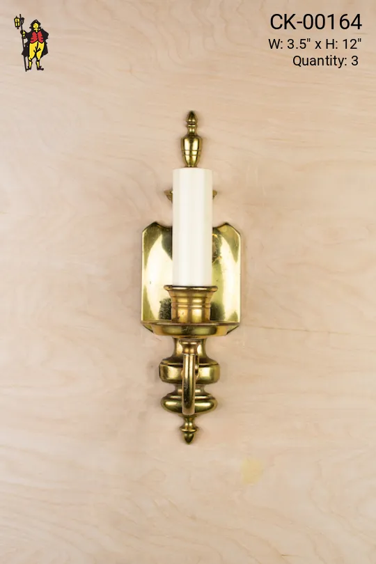 Traditional Single Candle Wall Sconce