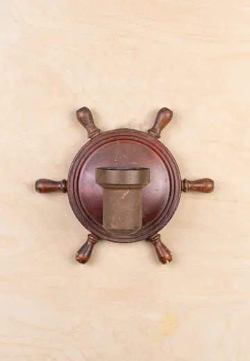 Nautical Wooden Wall Sconce