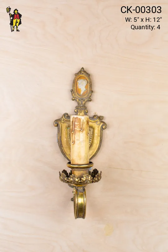Medieval Single Candle Wall Sconce