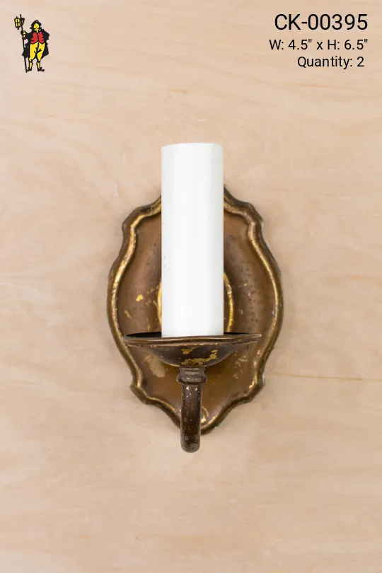 Traditional One Candle  Wall Sconce