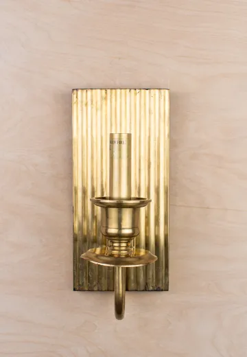 Art Deco Style Single Candle Wall Sconce