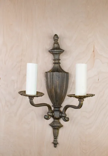 Traditional Two Candle Wall Sconce