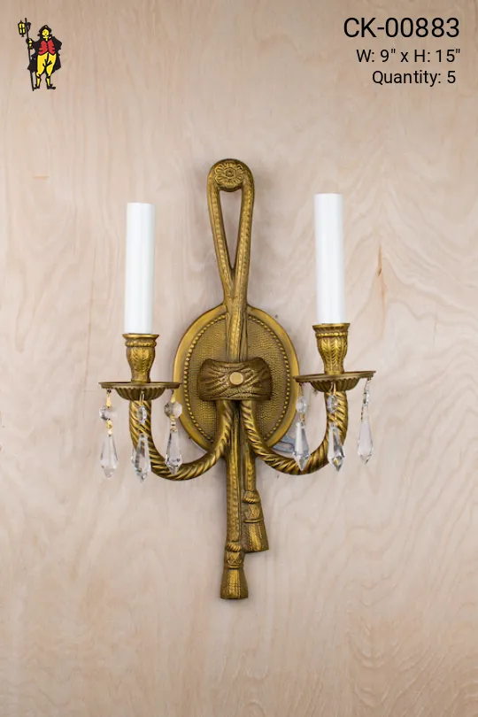 Traditional Two Candle Wall Sconce