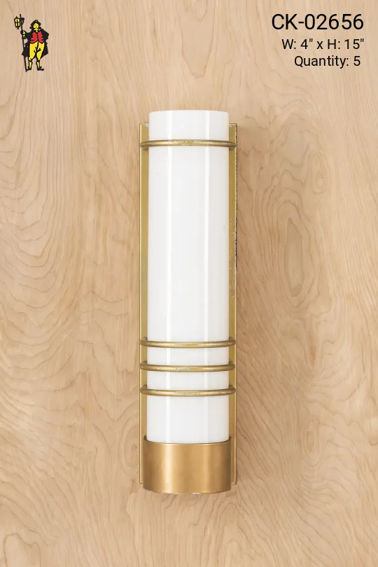 Rounded Frosted Glass Wall Sconce