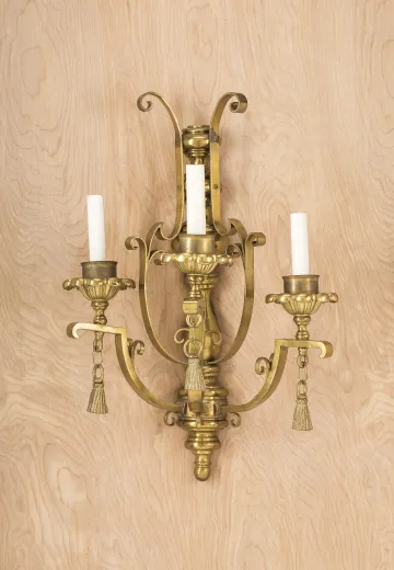 Large Three Candle Wall Sconce