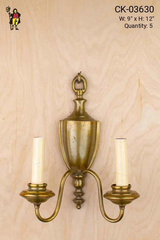 Traditional Two Candle Wall Sconce
