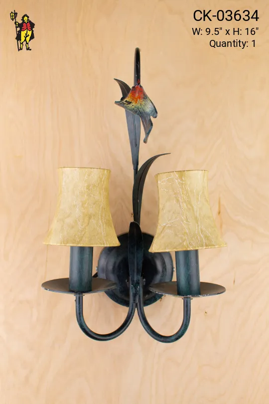 Flemish Two Candle Wall Sconce