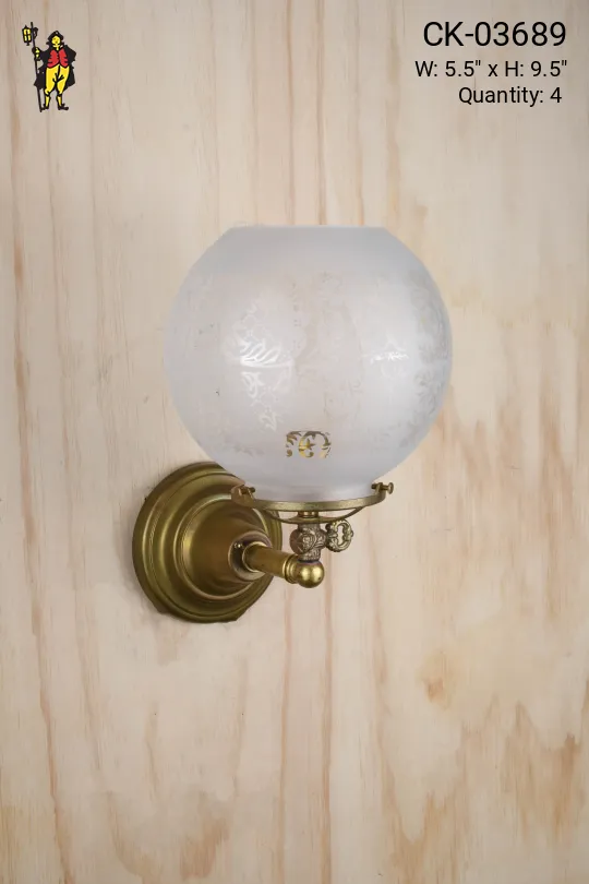 Single Light Brass Wall Sconce
