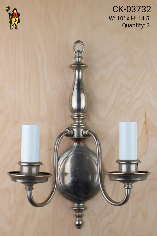 Two Candle Traditional Wall Sconce