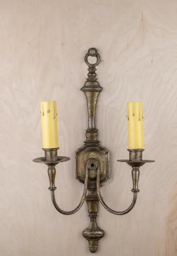 Tall Two Candle Wall Sconce