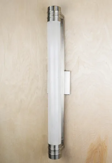 Tall Modern Nickel Wall Sconce