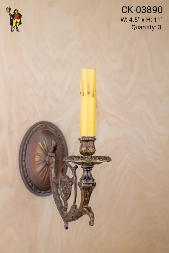 Single Curved Arm Wall Sconce